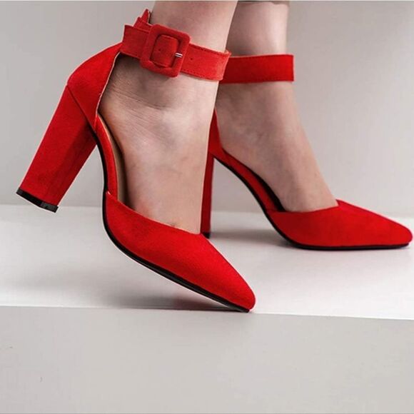 BRAND NEW FOREVER 21 FAUX SUEDE BLOCK HEELS PUMP - Picture 15 of 15